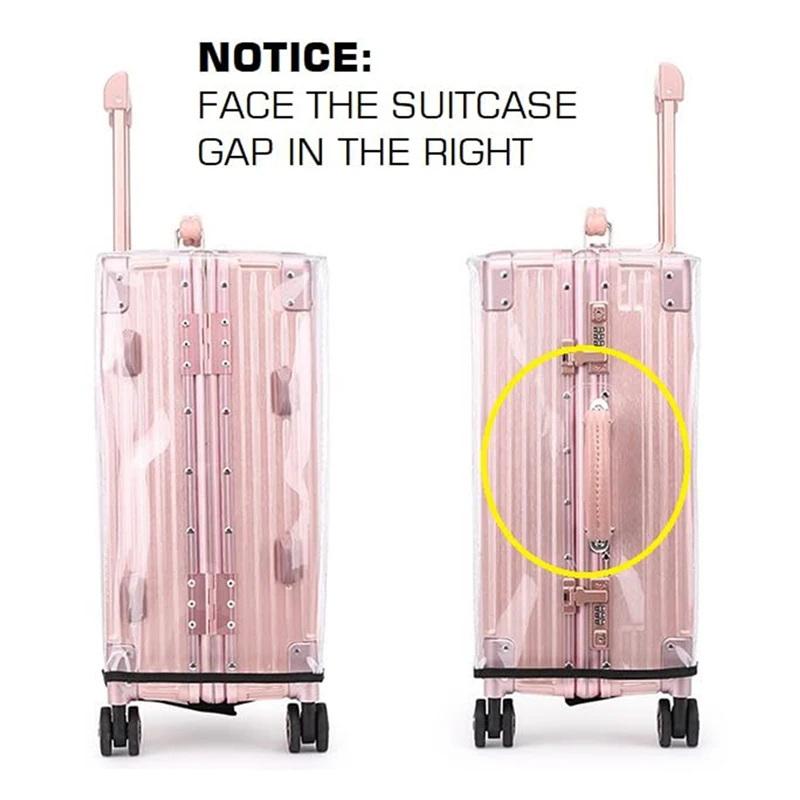 Luggage Protective Cover Transparent - 1 adet şeffaf PVC bavul koruyucusu