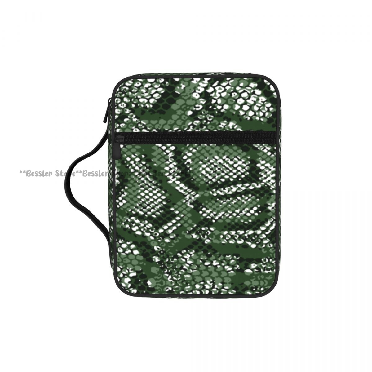 Handbags - Yeşil Yılan Derisi Desenli İncil Çantası