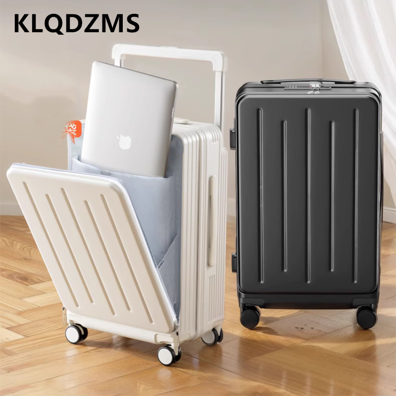 Front Opening Laptop Luggage 24 Inch - KLQDZMS Yüksek Kaliteli Bavul Ön Açılır