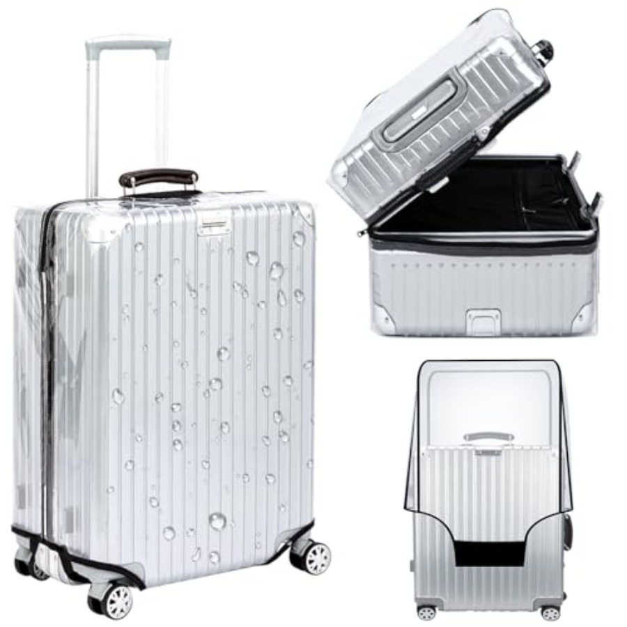 Luggage Protective Cover Transparent - Veki Şeffaf Bavul Kılıfı PVC Koruyucu