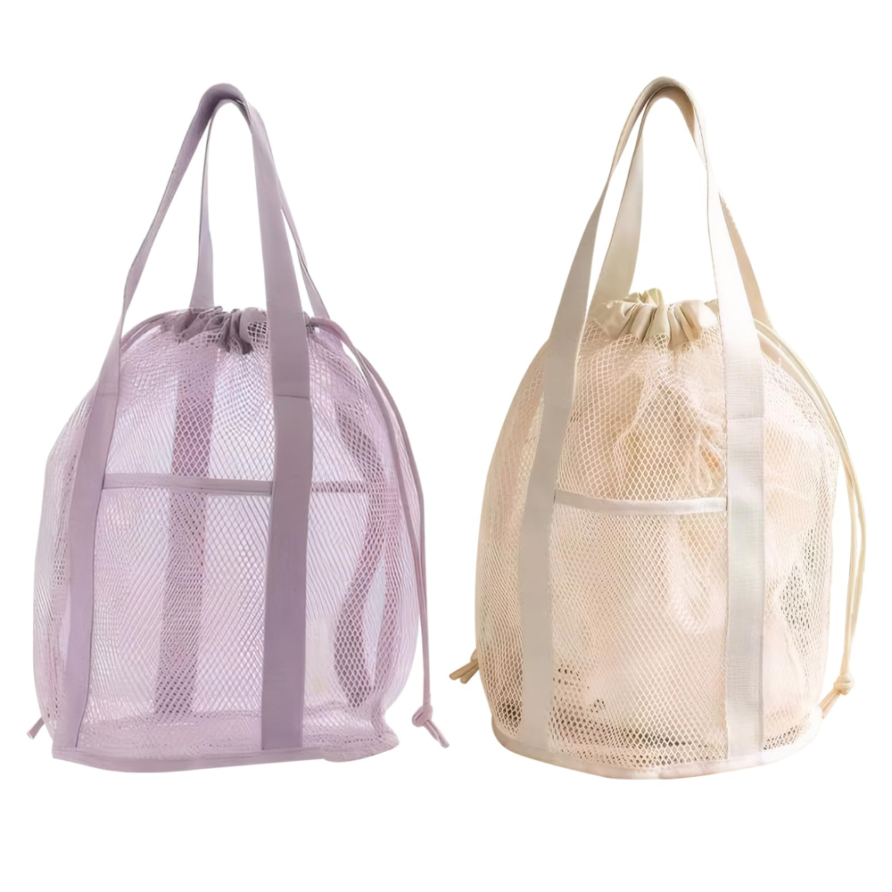 Cosmetic Bags - Seyahat Tuvalet Çantası Örgü Delikli Katlanır
