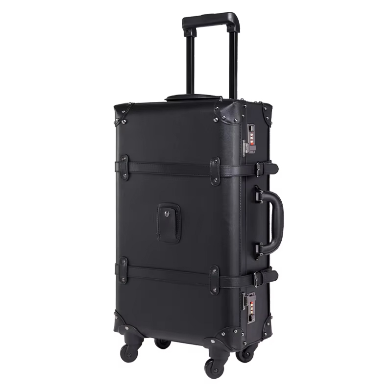 Retro Vintage Trunk Suitcase - Yeni Retro Haddeleme Bagaj Spinner Marka