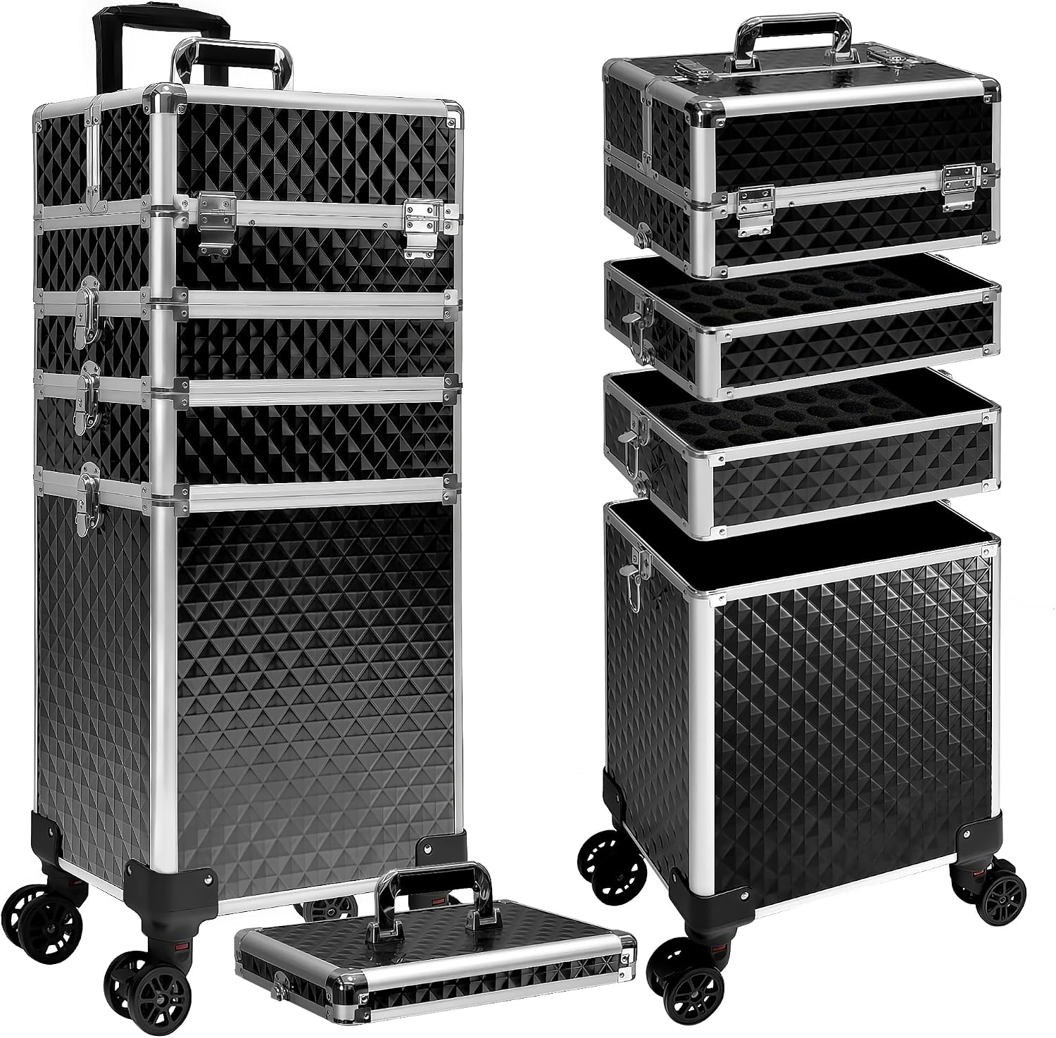 Luggage - Tekerlekli Makyaj Çantası, Kozmetik Arabası Bagaj