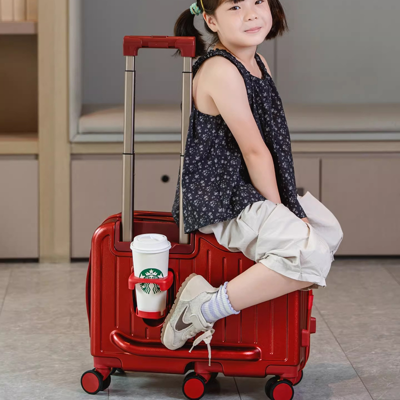 Spinner Wheel Rolling Suitcase 20 Inch - En Yeni Tasarım Çocuk Valizi Oturma