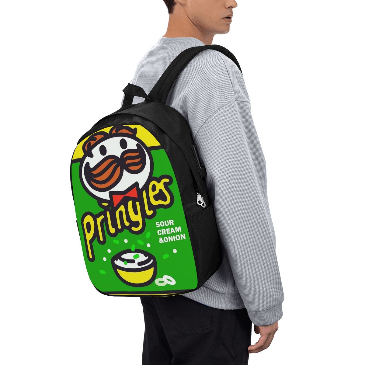 Backpacks - Patates Cipsleri Pringles Baskılı Sırt Çantası