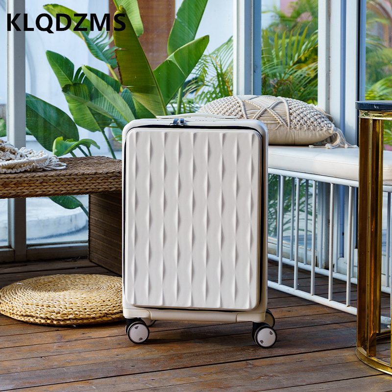 Front Opening Laptop Luggage 24 Inch - KLQDZMS Seyahat Bagaj Ön Açılış Dizüstü