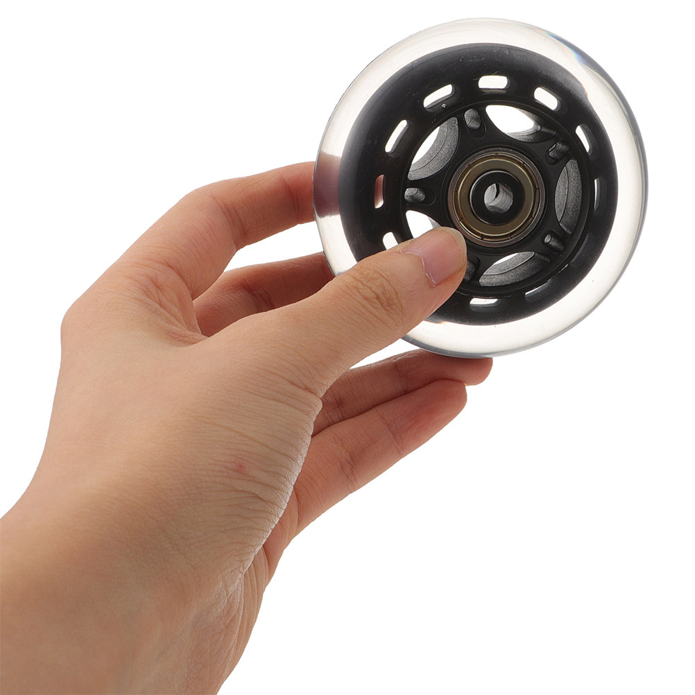 Silent Replacement Luggage Wheels - 4 adet şeffaf yedek tekerlekler bagaj