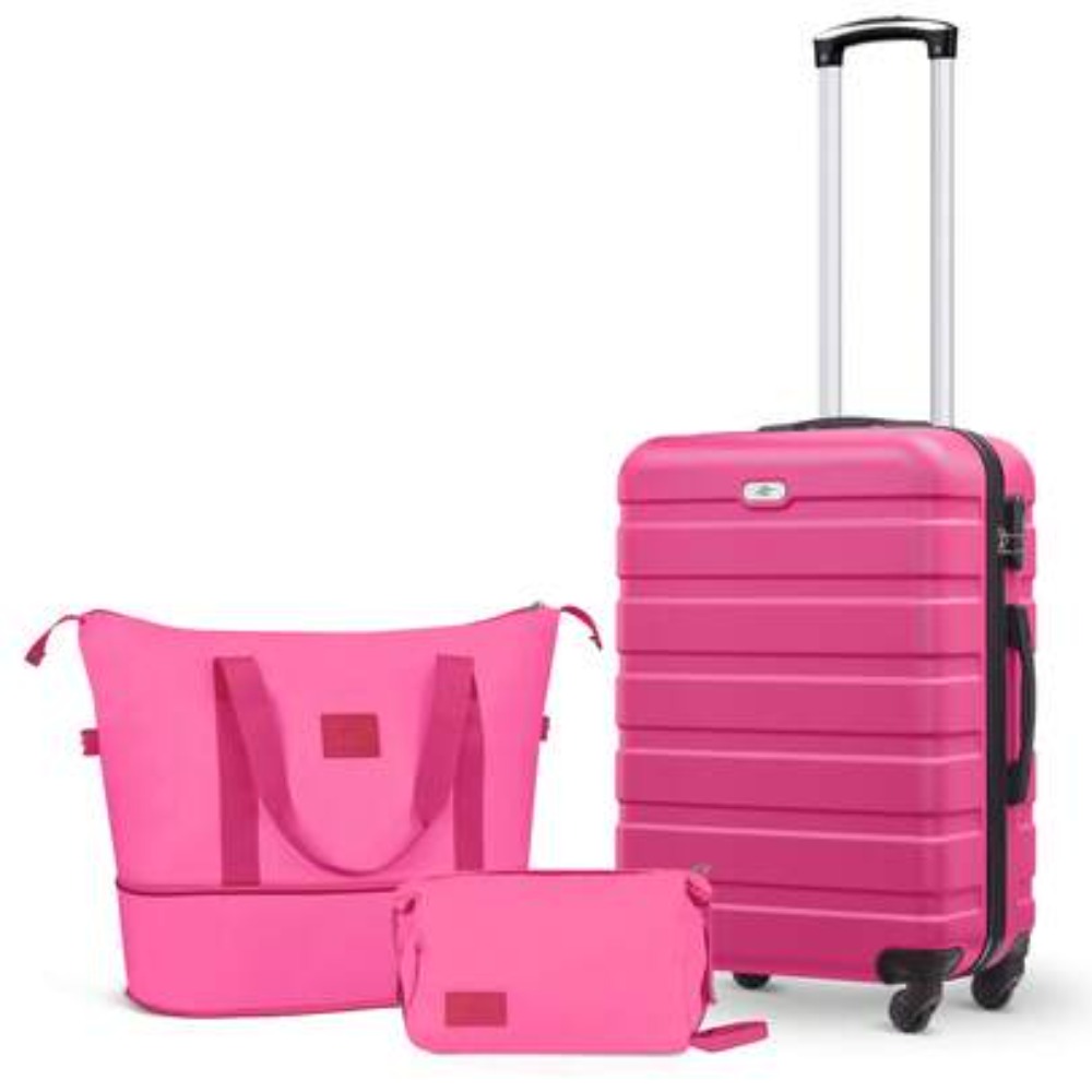 Expandable Hard Shell Luggage Set - 3 Parçalı Kabin Boy Valiz Seti