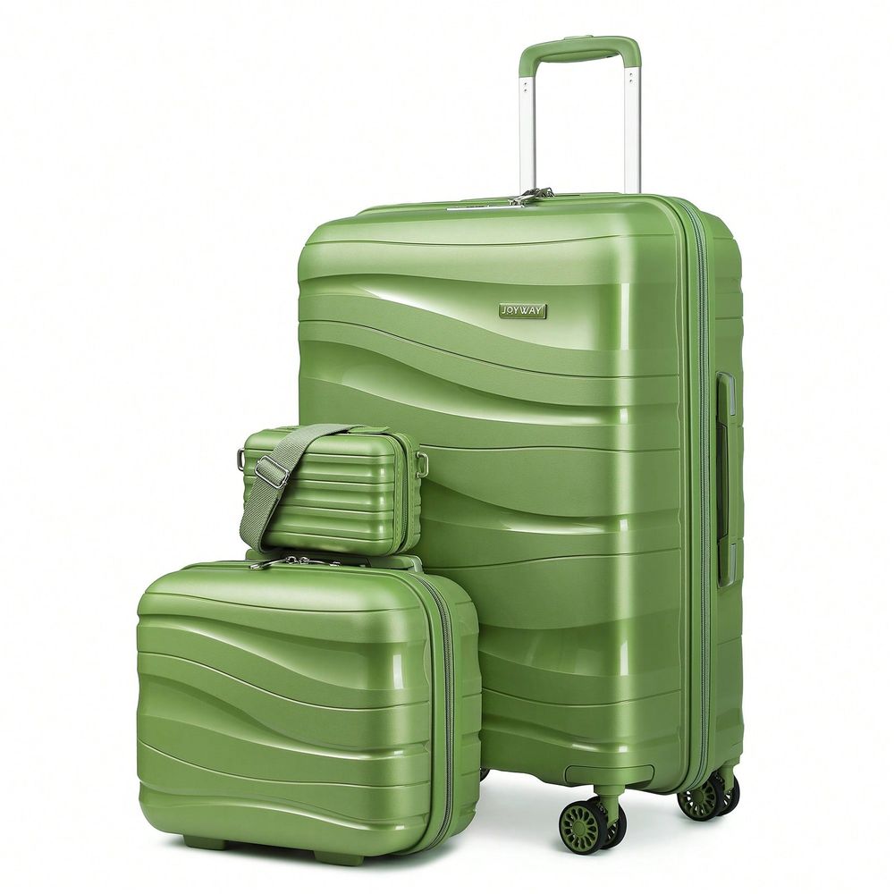 Expandable Hard Shell Luggage Set - 3 Parçalı Sert Valiz Seti, Hafif