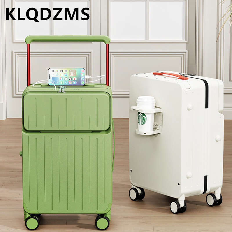 Front Opening Laptop Luggage 24 Inch - KLQDZMS 24 İnç Bagaj Bölmesi Ön