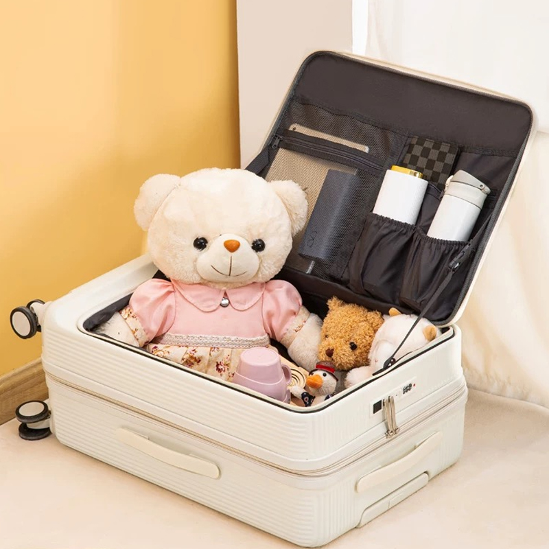 Front Opening Laptop Luggage 24 Inch - Sıcak! Yeni 20/22/24/26/28 inç kadın Ön
