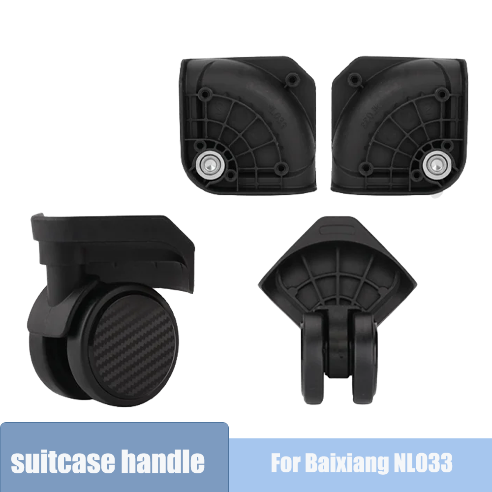 Silent Replacement Luggage Wheels - Baixiang NL033 Döner Tekerlek Seti, Bavul