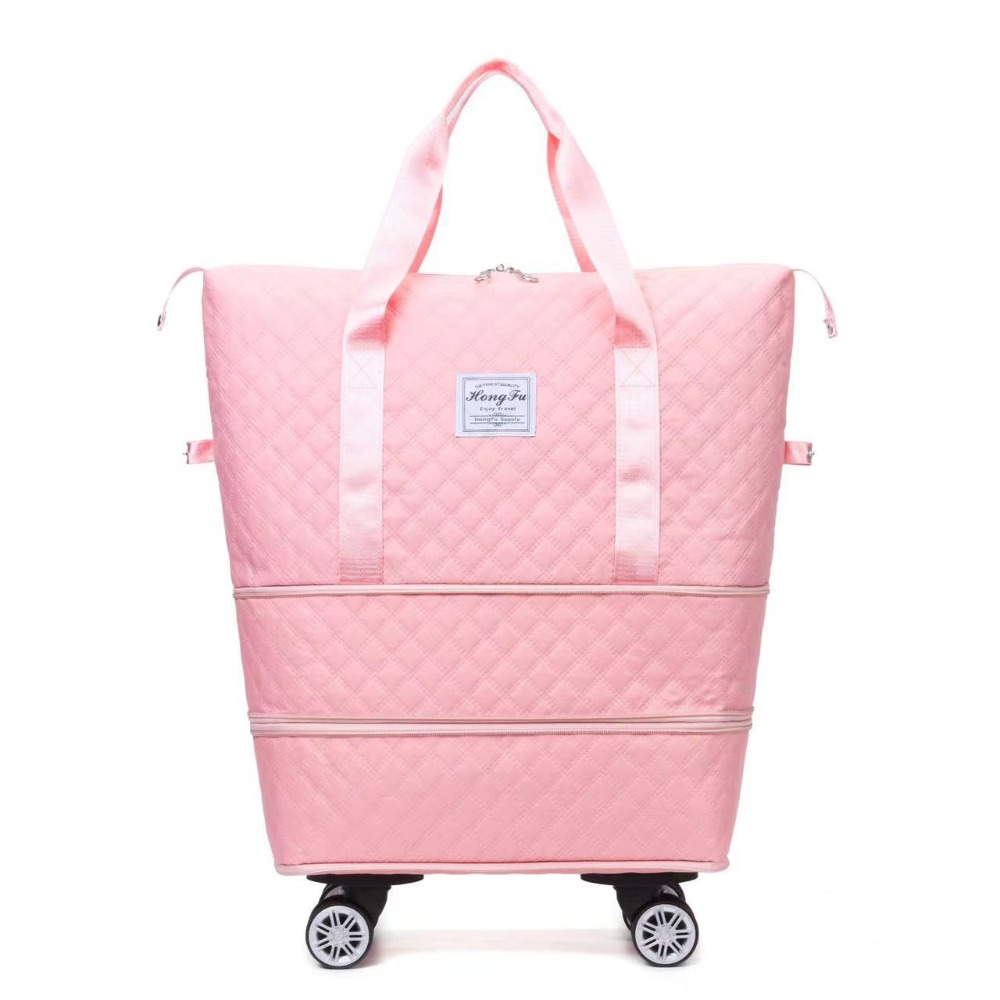 Foldable Rolling Luggage Bag - Yeni Oxford Kumaş Duffle Paketi Büyük