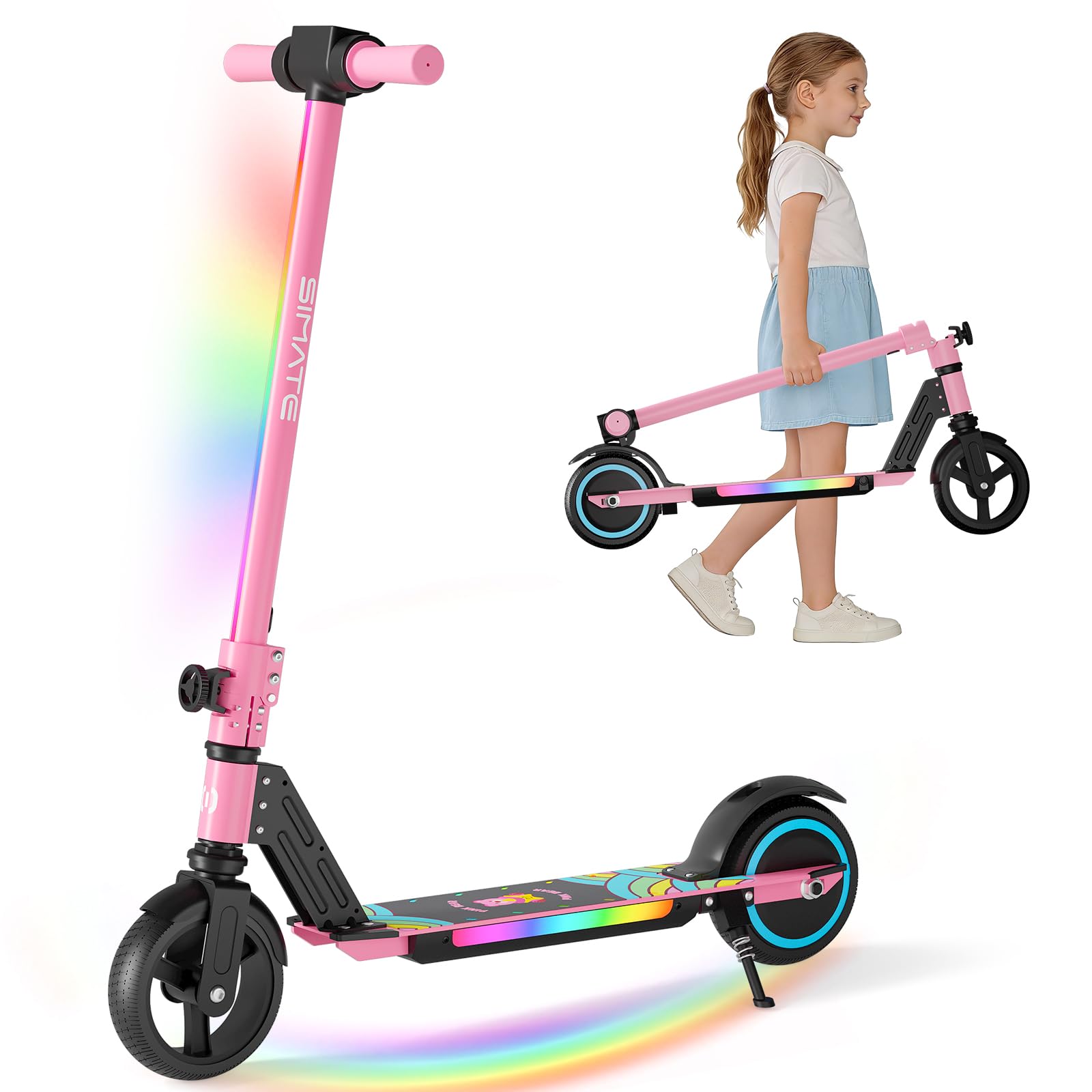 Kids Ride On Suitcase Scooter - 6-14 Yaş Çocuklar İçin SIMATE Elektrikli