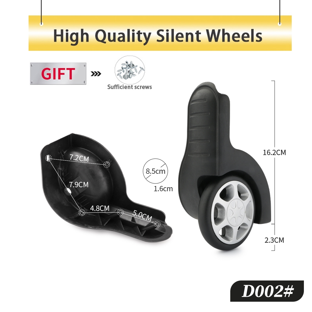 Silent Replacement Luggage Wheels - Bagaj Sabit Yüksek Kaliteli Teker Aksesuarları
