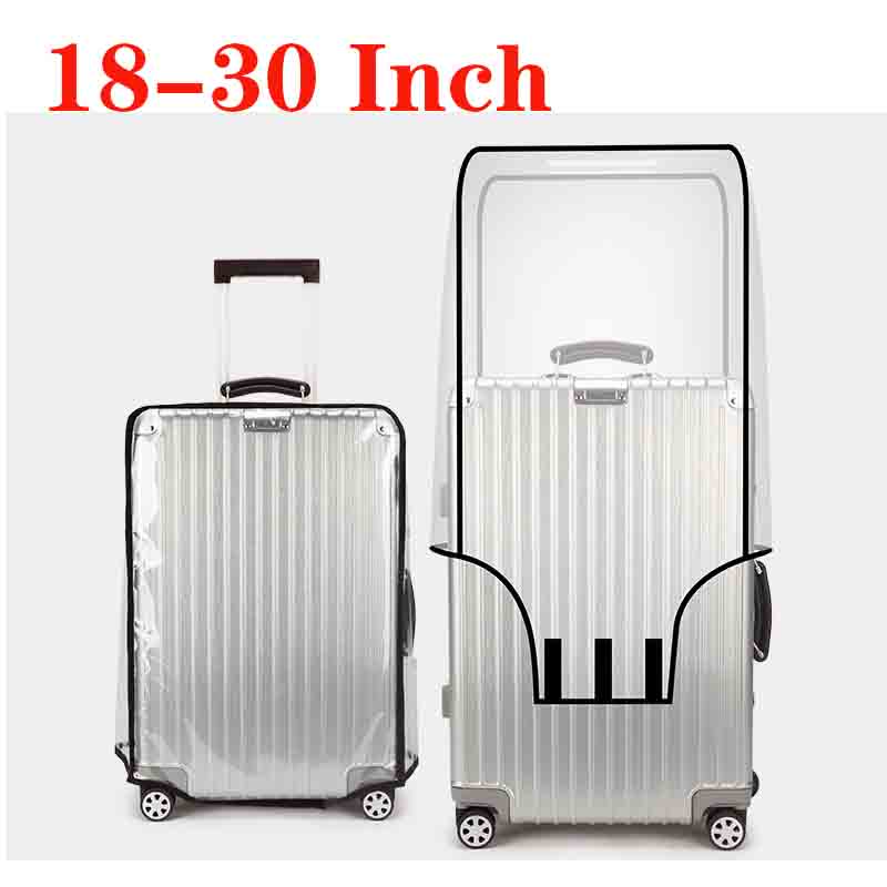 Waterproof Suitcase Cover Protector - 18-30 Inç Bavul PVC Kapak Koruyucu,