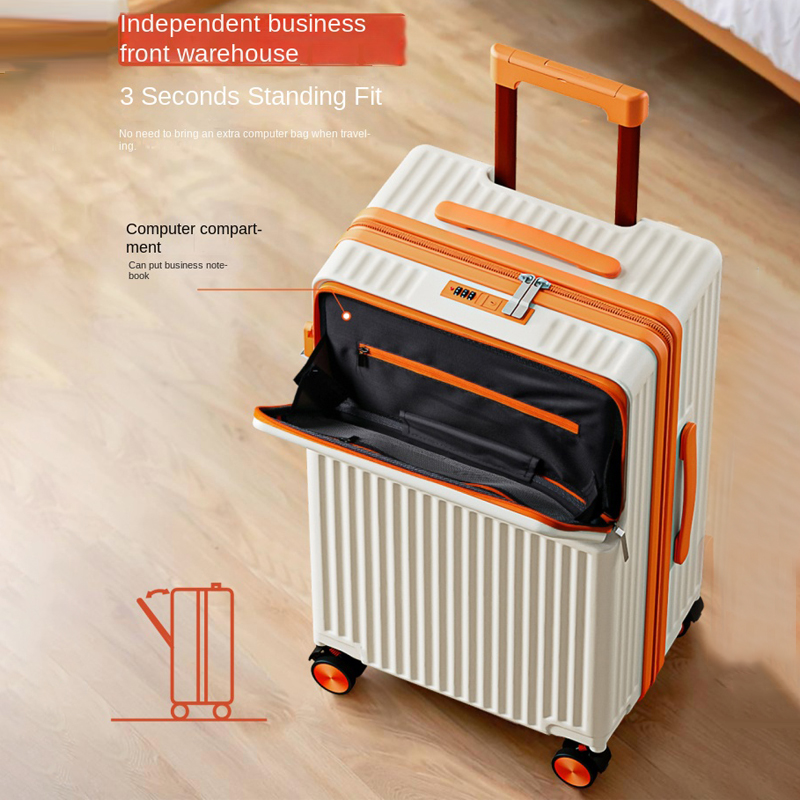 Front Opening Laptop Luggage 24 Inch - Şık 20-24 inç Seyahat Çantası İş