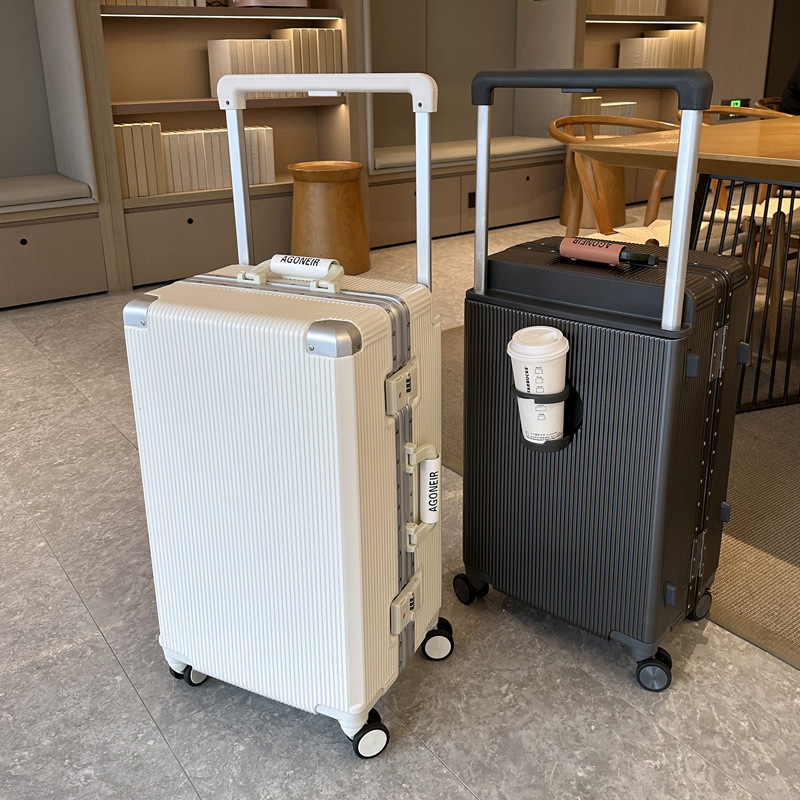 Aluminum Frame Carry On Luggage - 20-22-24-26 İnç Geniş Saplı Seyahat Çantası