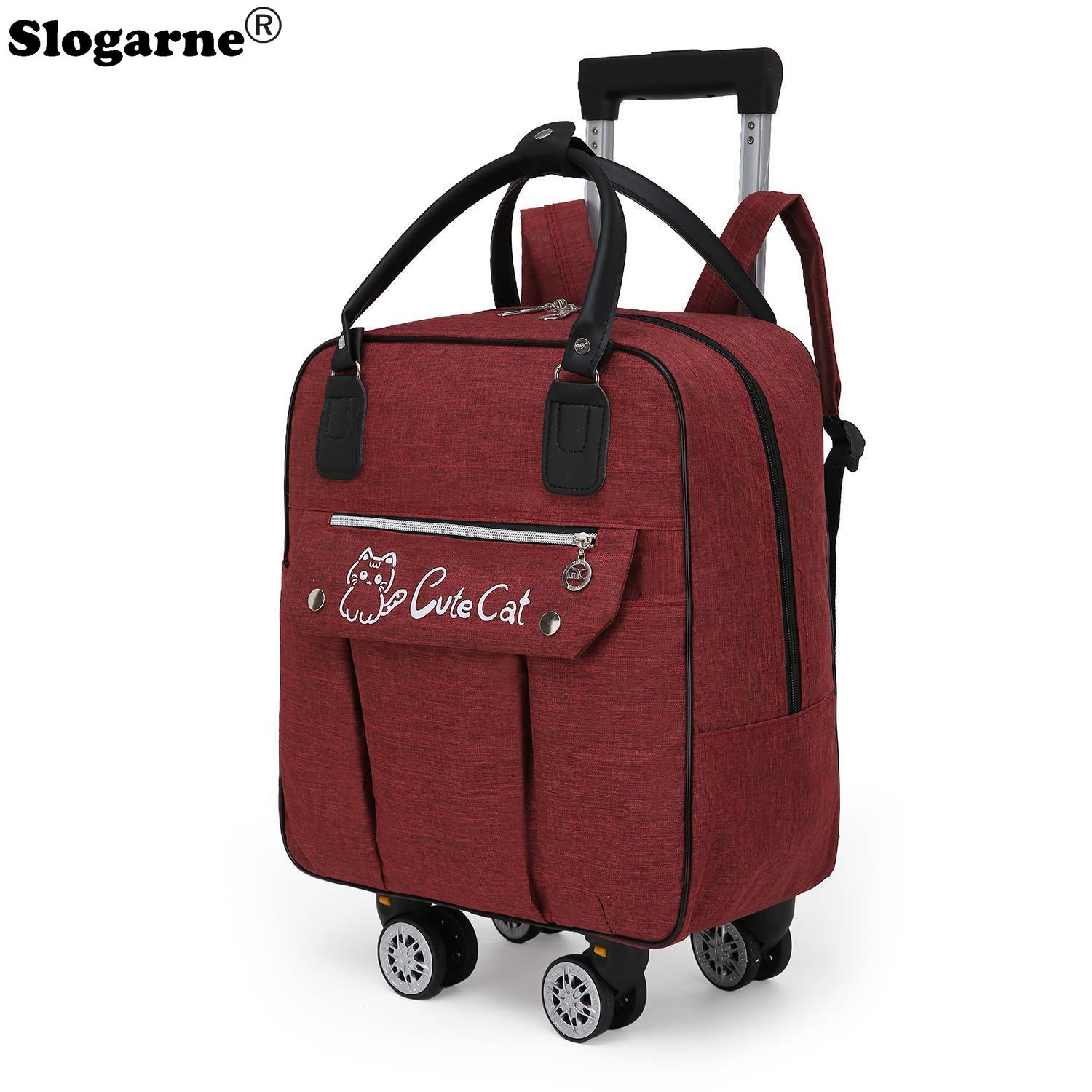 Foldable Rolling Luggage Bag - Arabası Büyük Kapasiteli Seyahat Çantası Tekerlekler