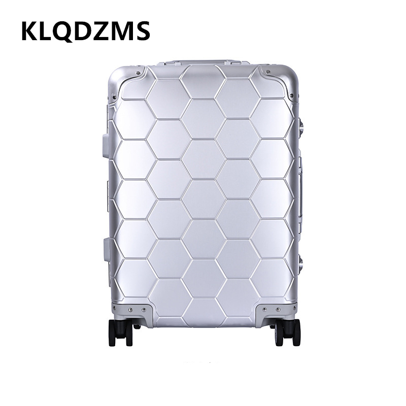 Spinner Wheel Rolling Suitcase 20 Inch - KLQDZMS Kabin Bavul Tüm Alüminyum Magnezyum