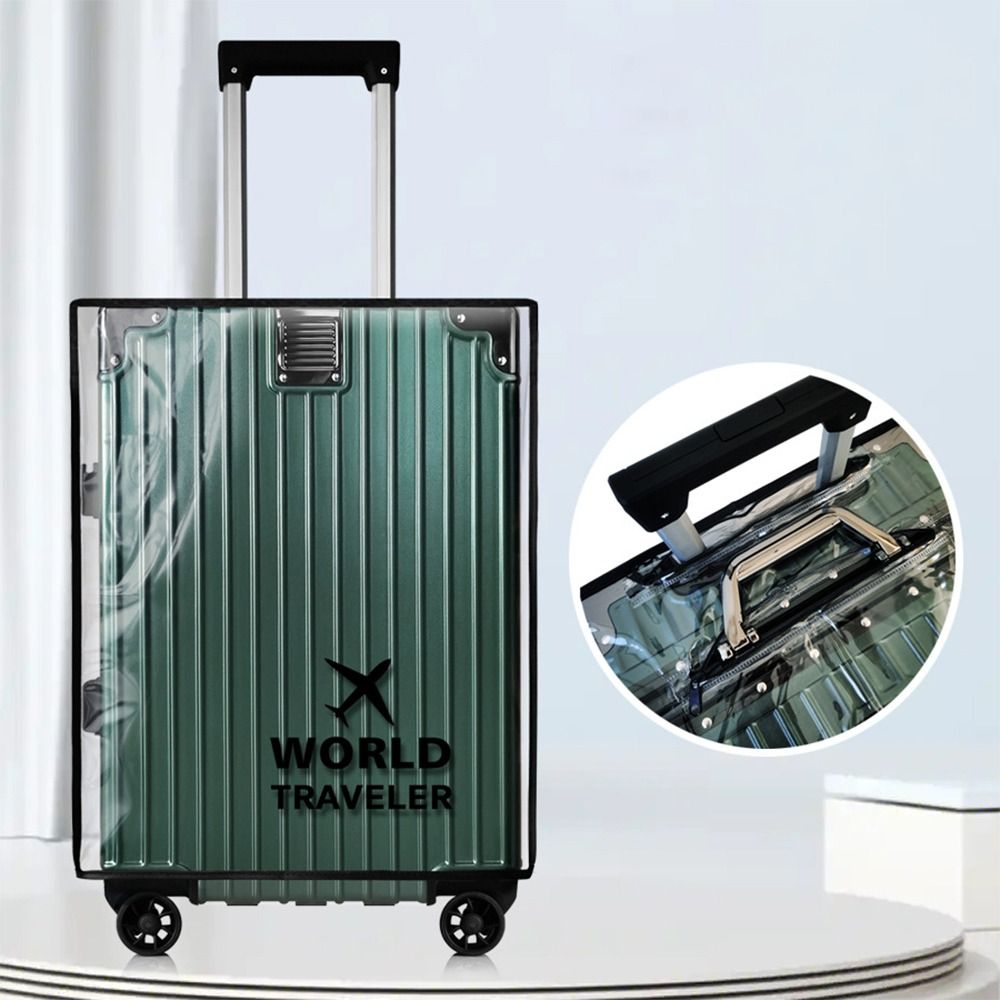 Waterproof Suitcase Cover Protector - PVC Şeffaf Bagaj Kapağı Su Geçirmez