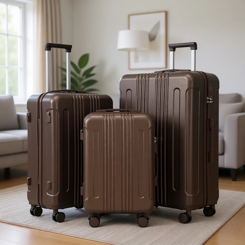 Expandable Hard Shell Luggage Set - 3 Parçalı Genişletilebilir Tekerlekli Sert Valiz