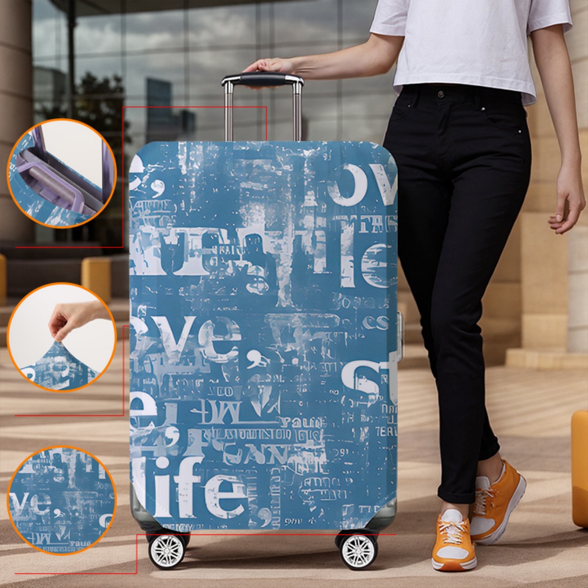 Bagaj Kapağı Koruyucu Elastik  - Waterproof Suitcase Cover Protector incelemesi ve fiyatı