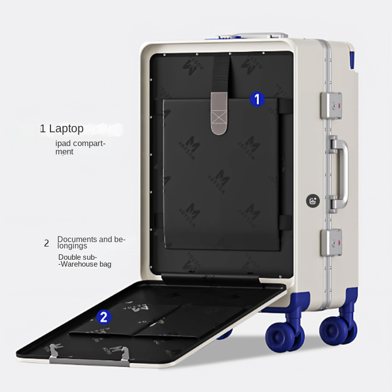 Önden Açılır Bagaj Geniş Saplı - Aluminum Frame Carry On Luggage incelemesi ve fiyatı