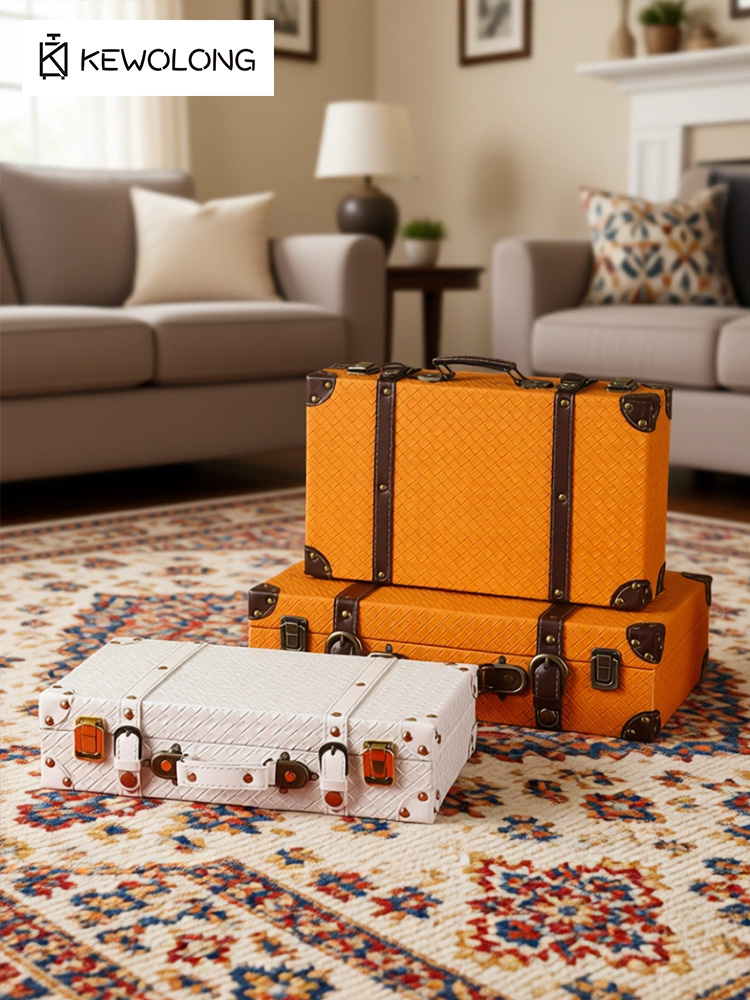 Vintage Avrupa Retro Bavul Sak - Retro Vintage Trunk Suitcase incelemesi ve fiyatı