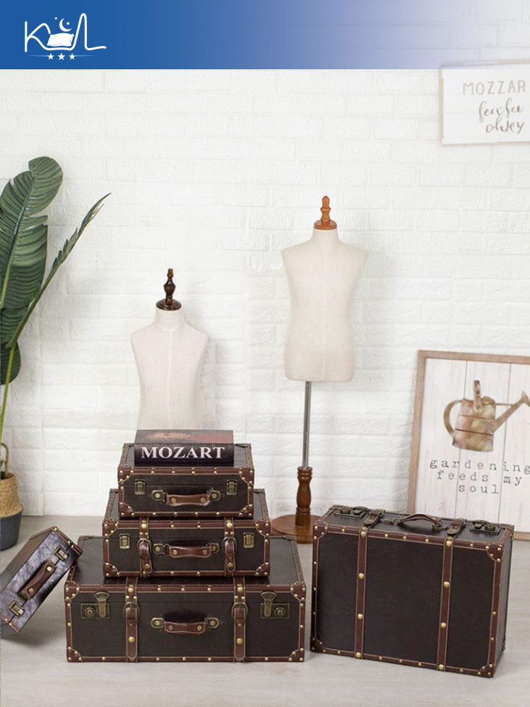 Vintage Kahverengi Dekoratif B - Retro Vintage Trunk Suitcase incelemesi ve fiyatı