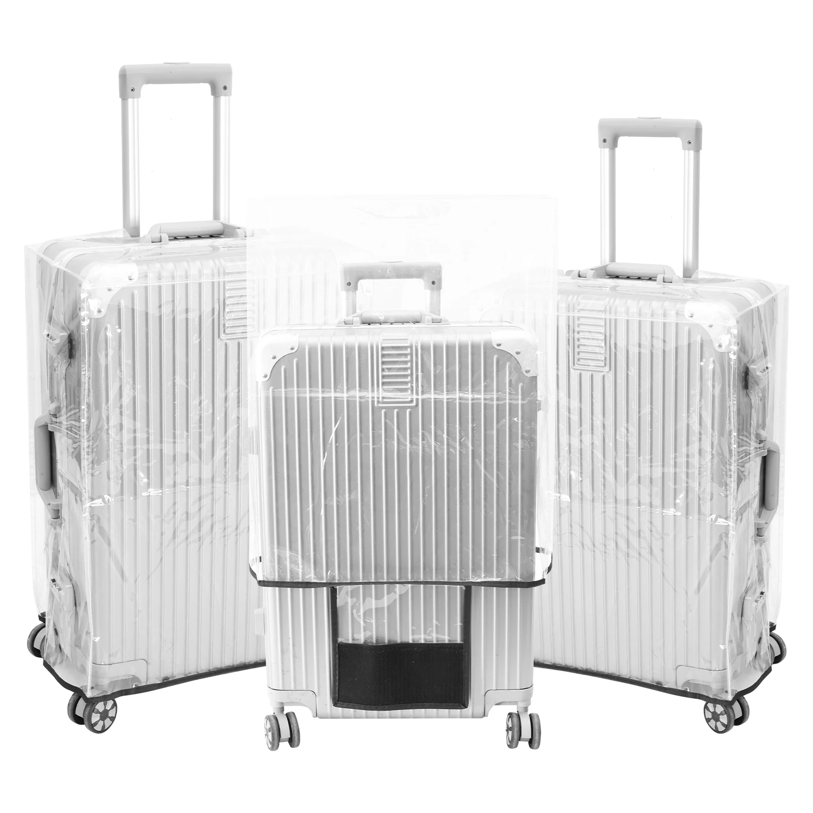 3 adet şeffaf PVC bagaj koruyu - Luggage Protective Cover Transparent incelemesi ve fiyatı