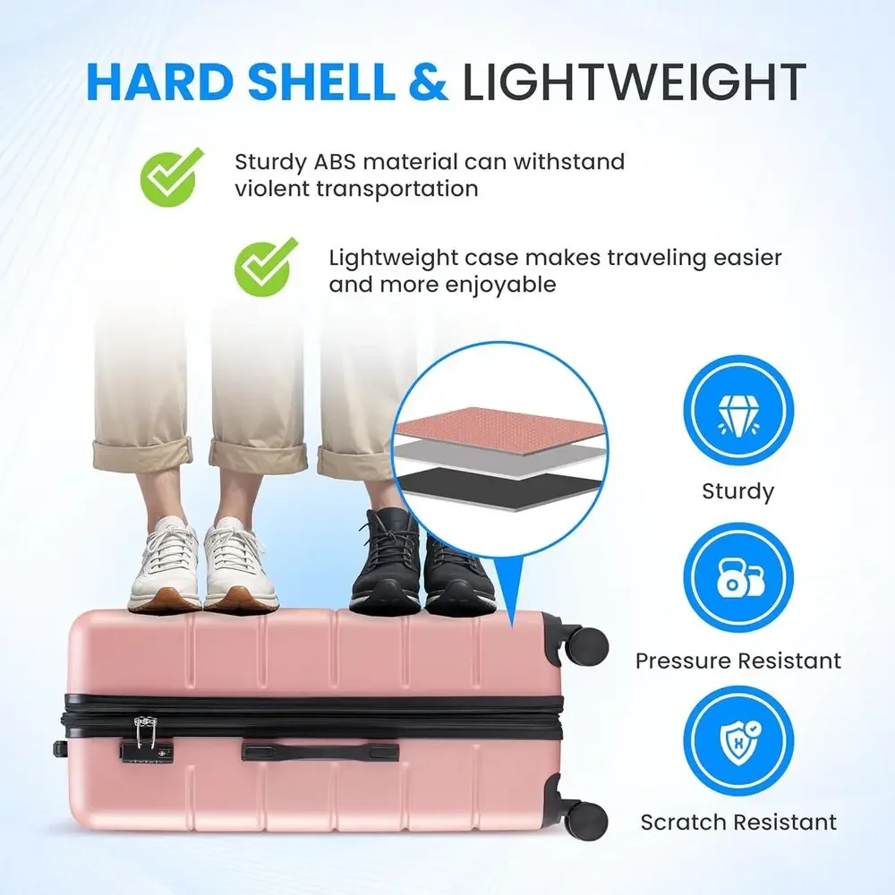 3 Parçalı Büyük Bavul Seti, Çi - Expandable Hard Shell Luggage Set incelemesi ve fiyatı
