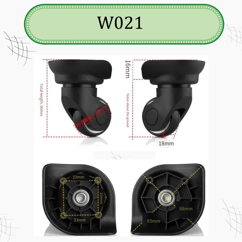 W021 Evrensel Bagaj Tekerleği  - Silent Replacement Luggage Wheels incelemesi ve fiyatı