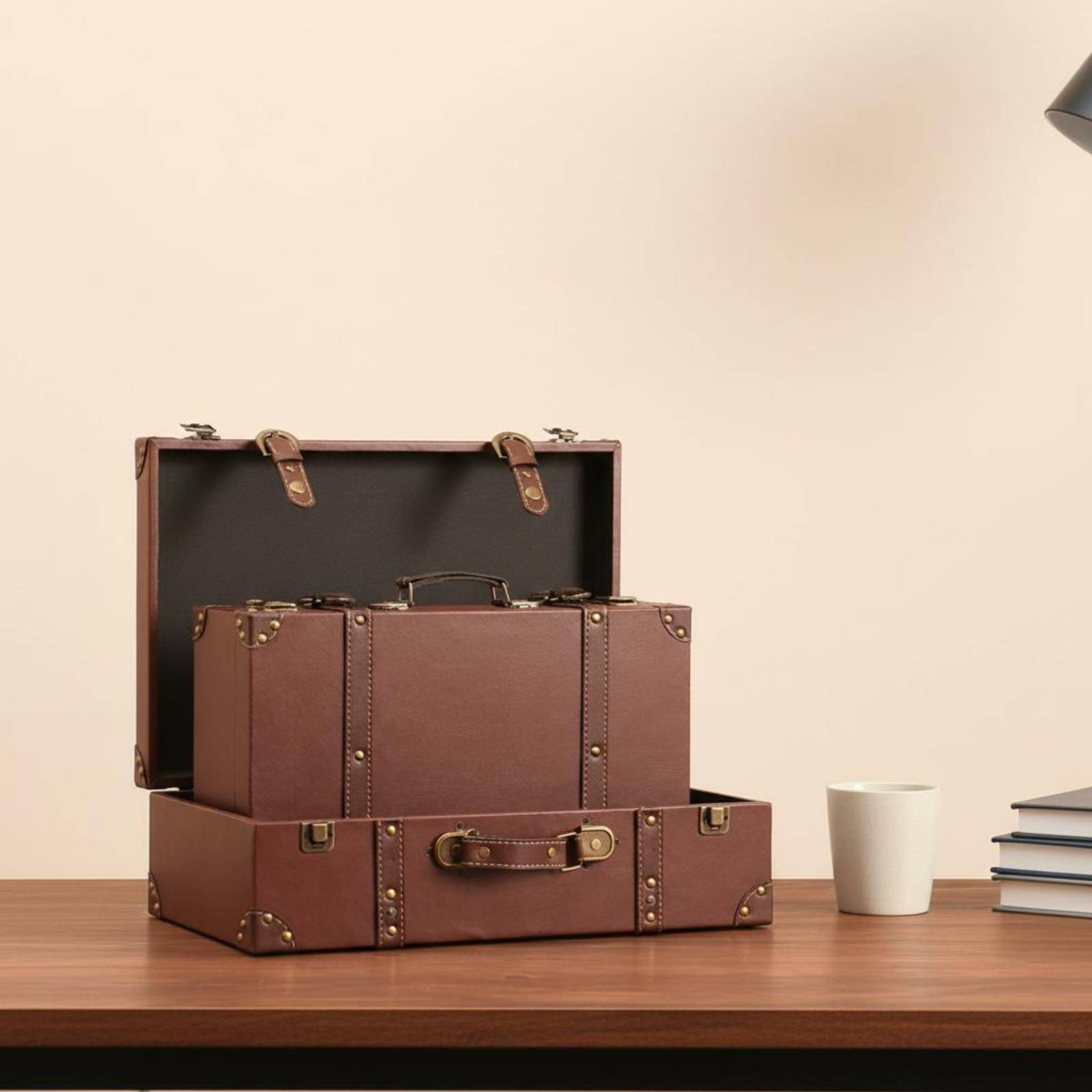 Vintage Bavul Sandığı Perçinli - Retro Vintage Trunk Suitcase incelemesi ve fiyatı