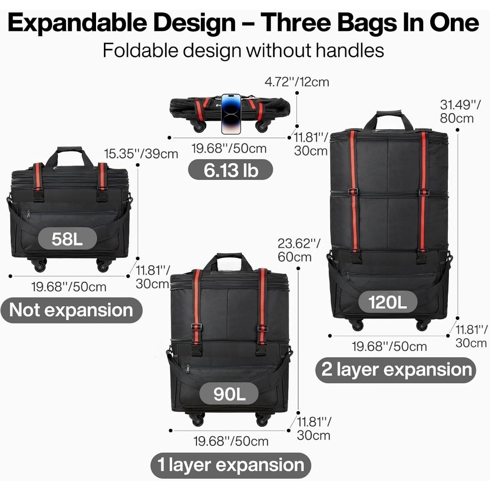 Genişletilebilir Katlanabilir  - Foldable Rolling Luggage Bag incelemesi ve fiyatı
