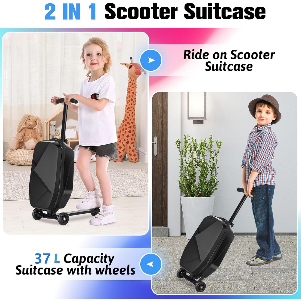 Çocuklar için Scooter Valizi:  - Kids Ride On Suitcase Scooter incelemesi ve fiyatı
