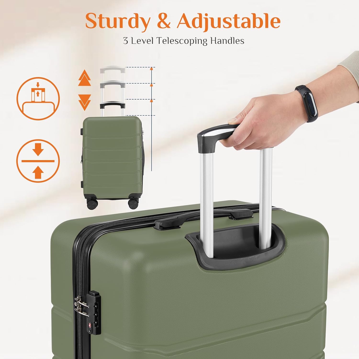 28 İnç El Bagajı, Çift Döner T - Expandable Hard Shell Luggage Set incelemesi ve fiyatı