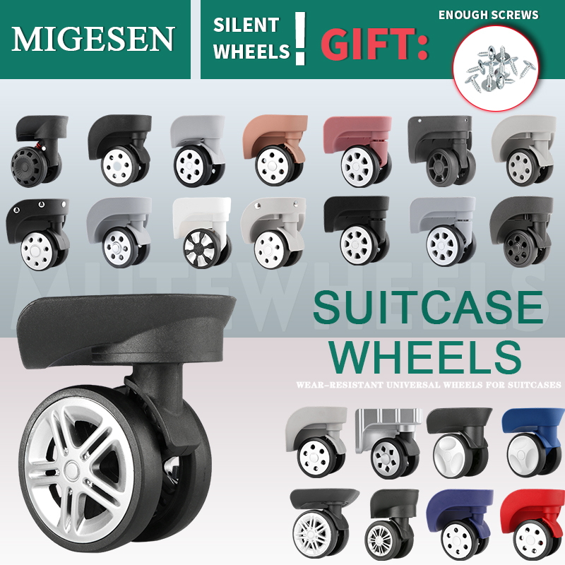 1 çift evrensel bagaj tekerlek - Silent Replacement Luggage Wheels incelemesi ve fiyatı