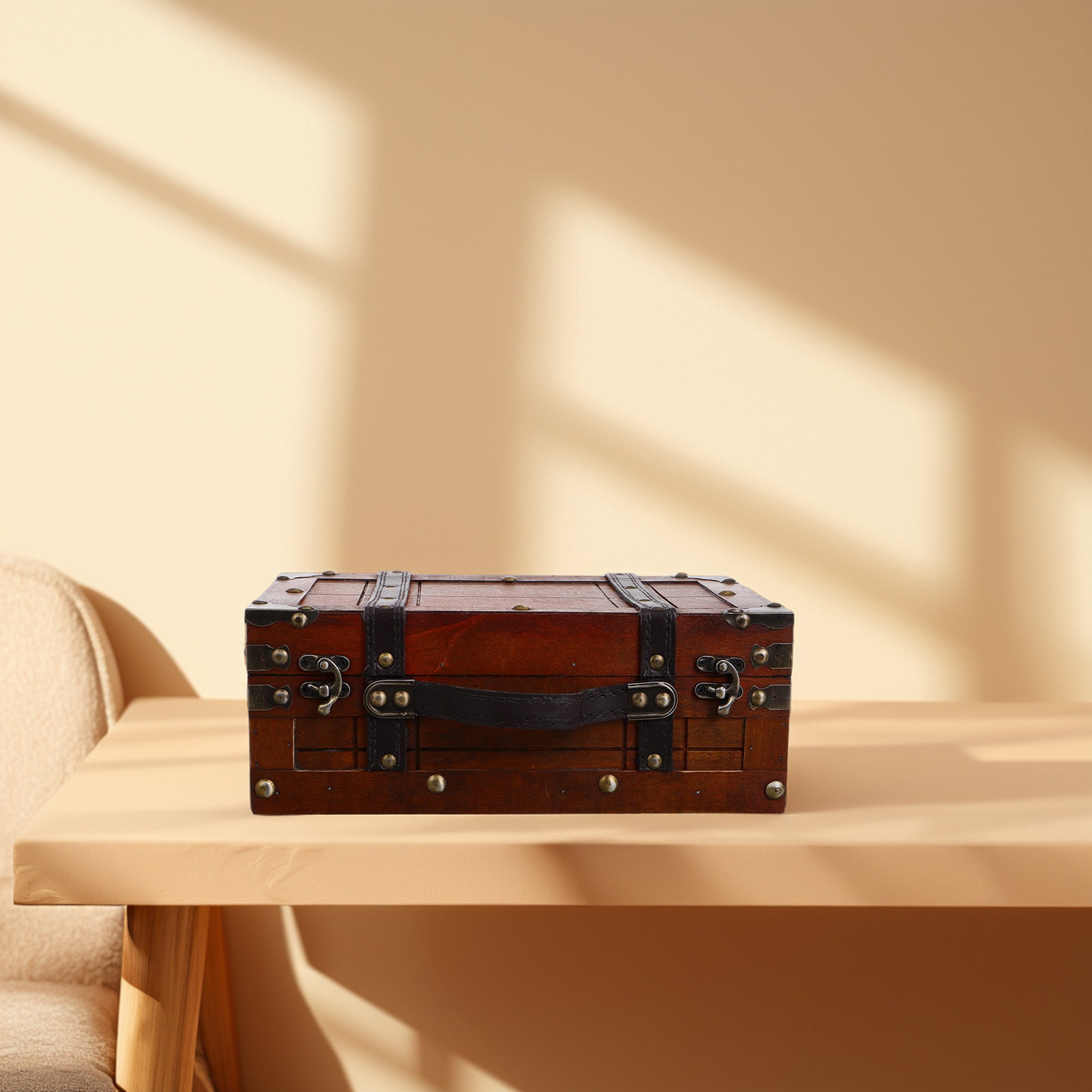 Retro Vintage Ahşap Saklama Ku - Retro Vintage Trunk Suitcase incelemesi ve fiyatı