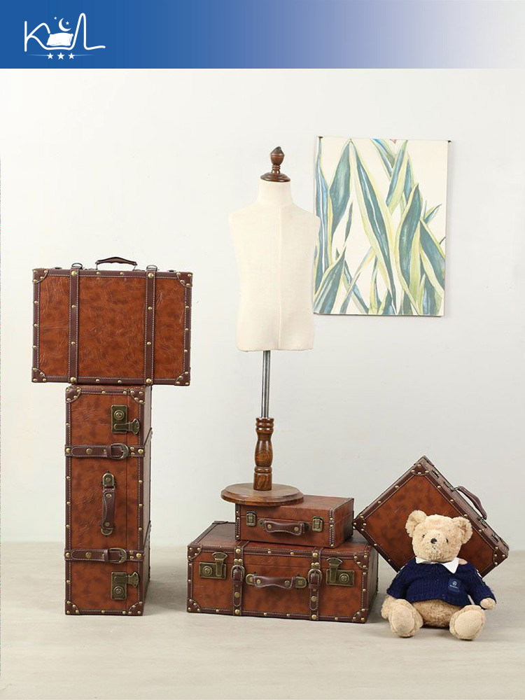 Vintage Kahverengi Dekoratif B - Retro Vintage Trunk Suitcase incelemesi ve fiyatı