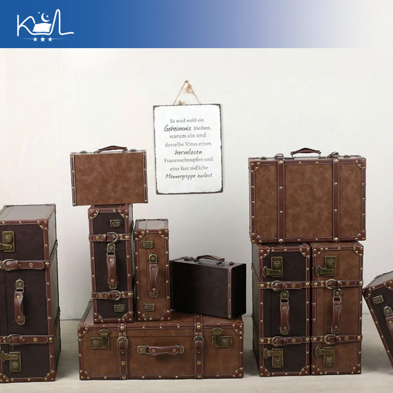 Vintage Kahverengi Dekoratif B - Retro Vintage Trunk Suitcase incelemesi ve fiyatı
