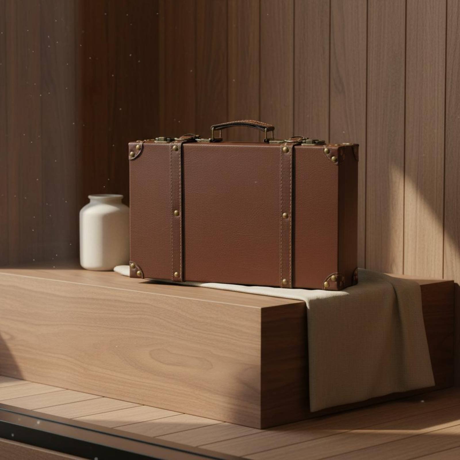 3 Parça Vintage Bavul Seti Fot - Retro Vintage Trunk Suitcase incelemesi ve fiyatı