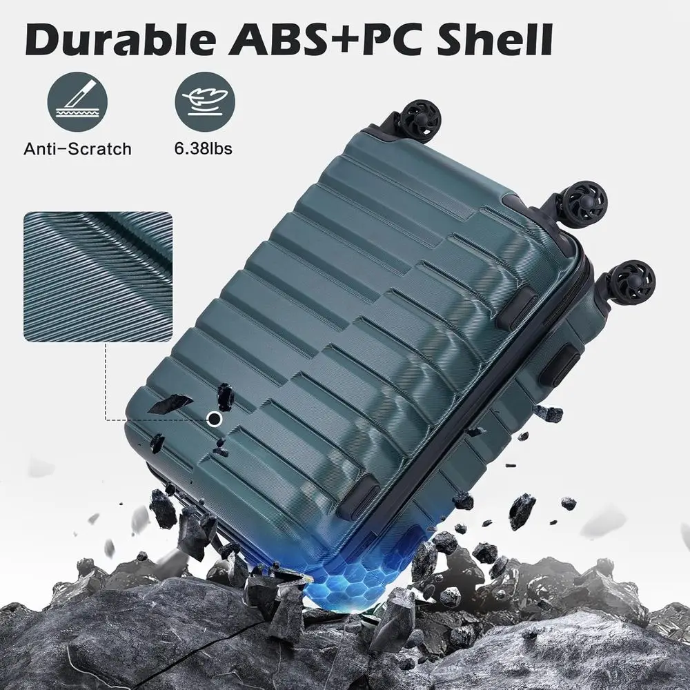3 Parçalı Sert Kabuklu Döner V - Expandable Hard Shell Luggage Set incelemesi ve fiyatı