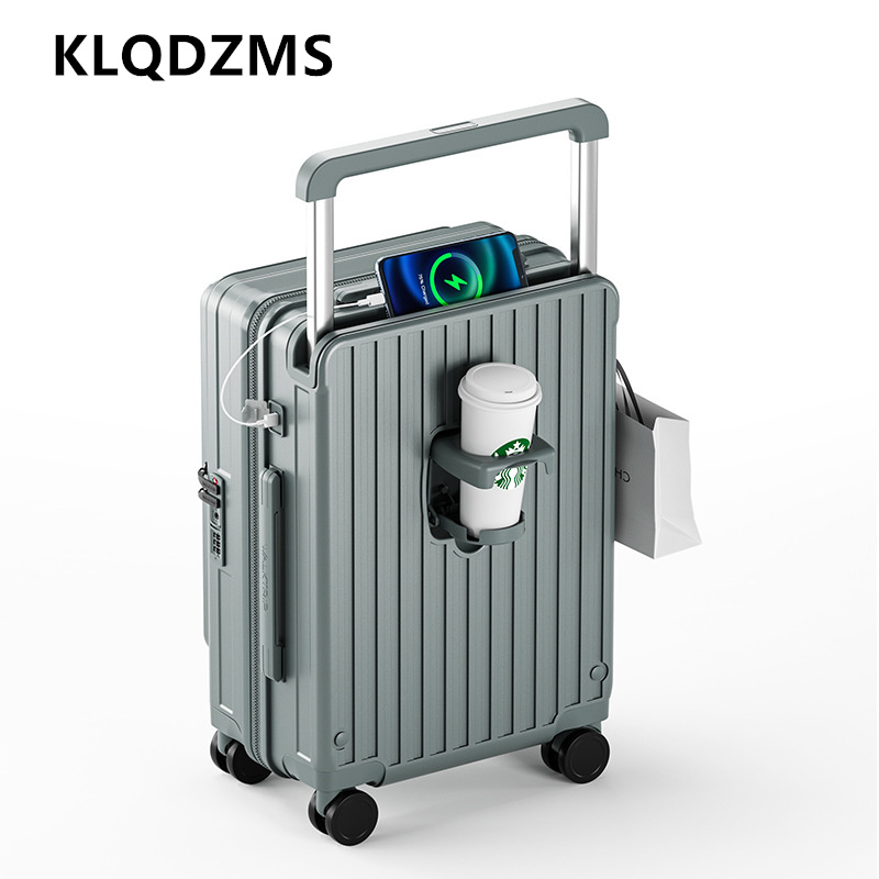 KLQDZMS Şarjlı Bavul Ön Açılır - Front Opening Laptop Luggage 24 Inch incelemesi ve fiyatı