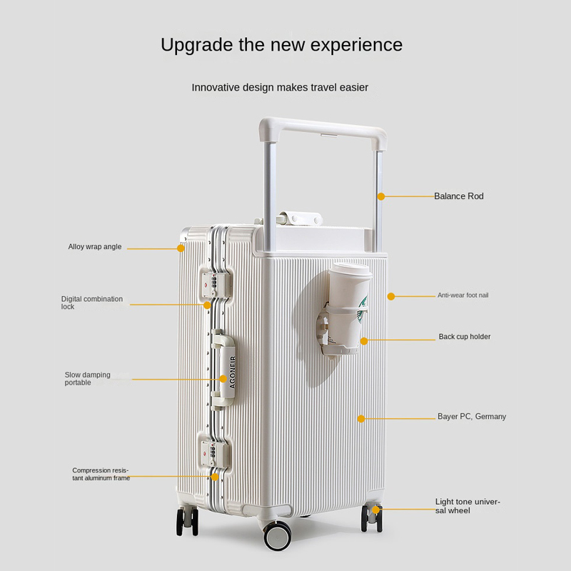 20-22-24-26 İnç Geniş Saplı Se - Aluminum Frame Carry On Luggage incelemesi ve fiyatı
