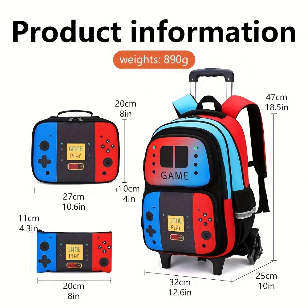 3'lü Çocuklar İçin Tekerlekli  - Foldable Rolling Luggage Bag incelemesi ve fiyatı