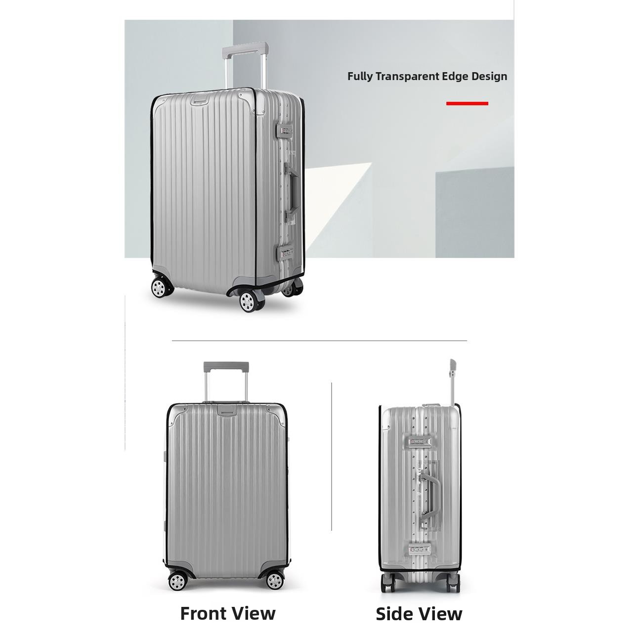 Kalınlaştırılmış Su Geçirmez Ş - Luggage Protective Cover Transparent incelemesi ve fiyatı