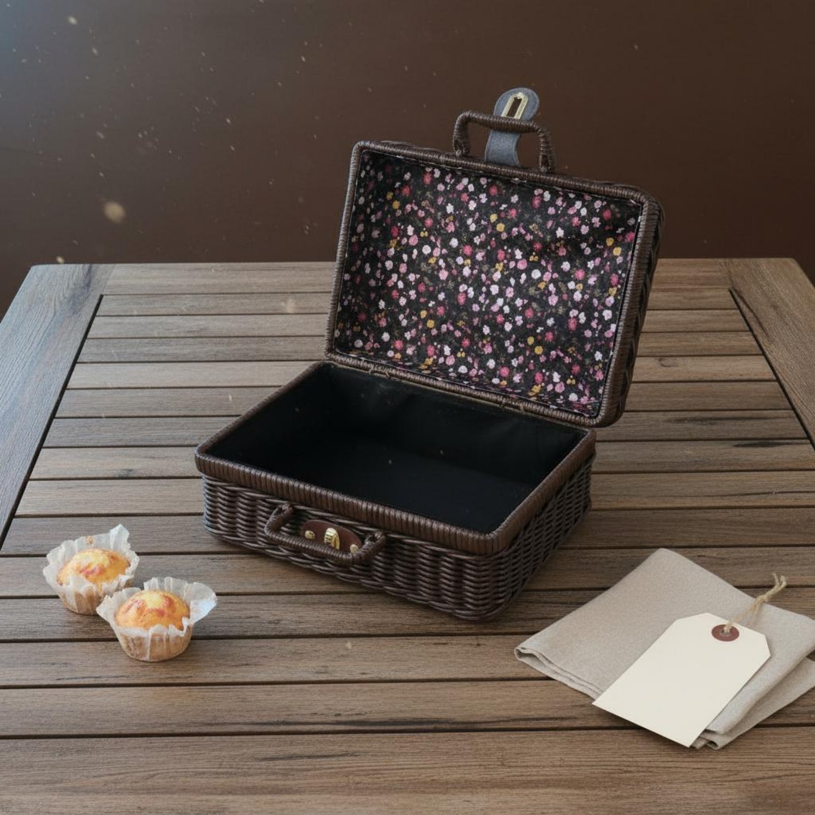 Vintage Tasarım Saplı Dokuma V - Retro Vintage Trunk Suitcase incelemesi ve fiyatı