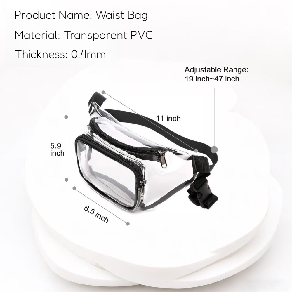 Şeffaf Bel Çantası PVC Çok Ren - Handbags incelemesi ve fiyatı
