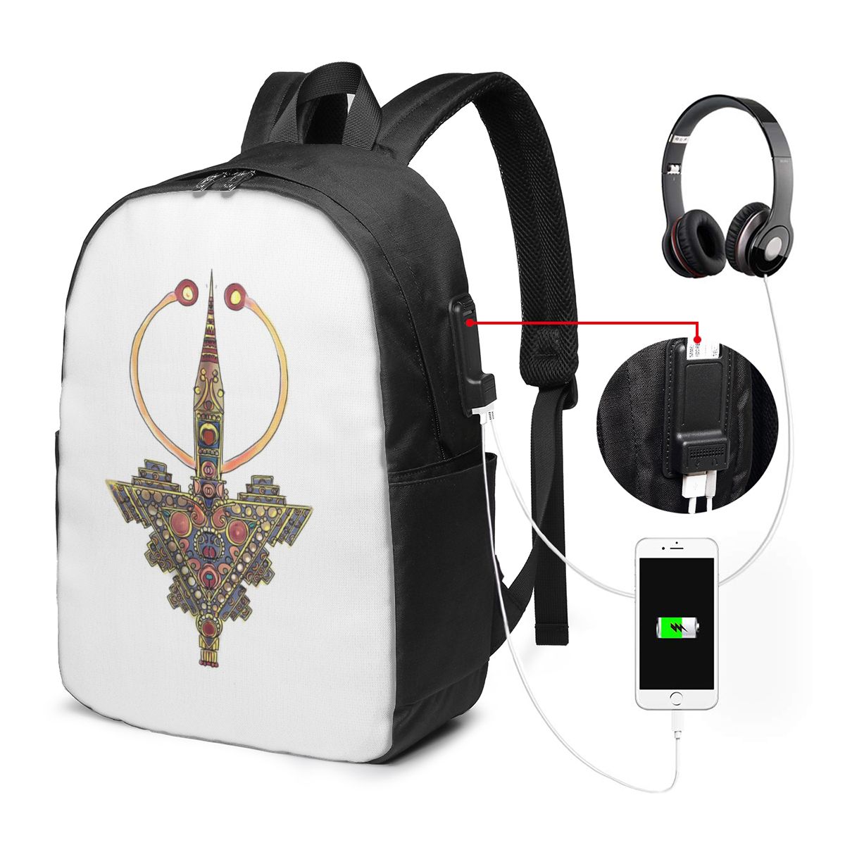 Kabyle Takı Amazigh Fas Sırt Ç - Travel Bags incelemesi ve fiyatı